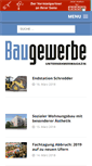 Mobile Screenshot of baugewerbe-magazin.de